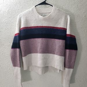 American Eagle Pullover Sweater High Mock Neck Stretch Top Womens Long Sleeve XS